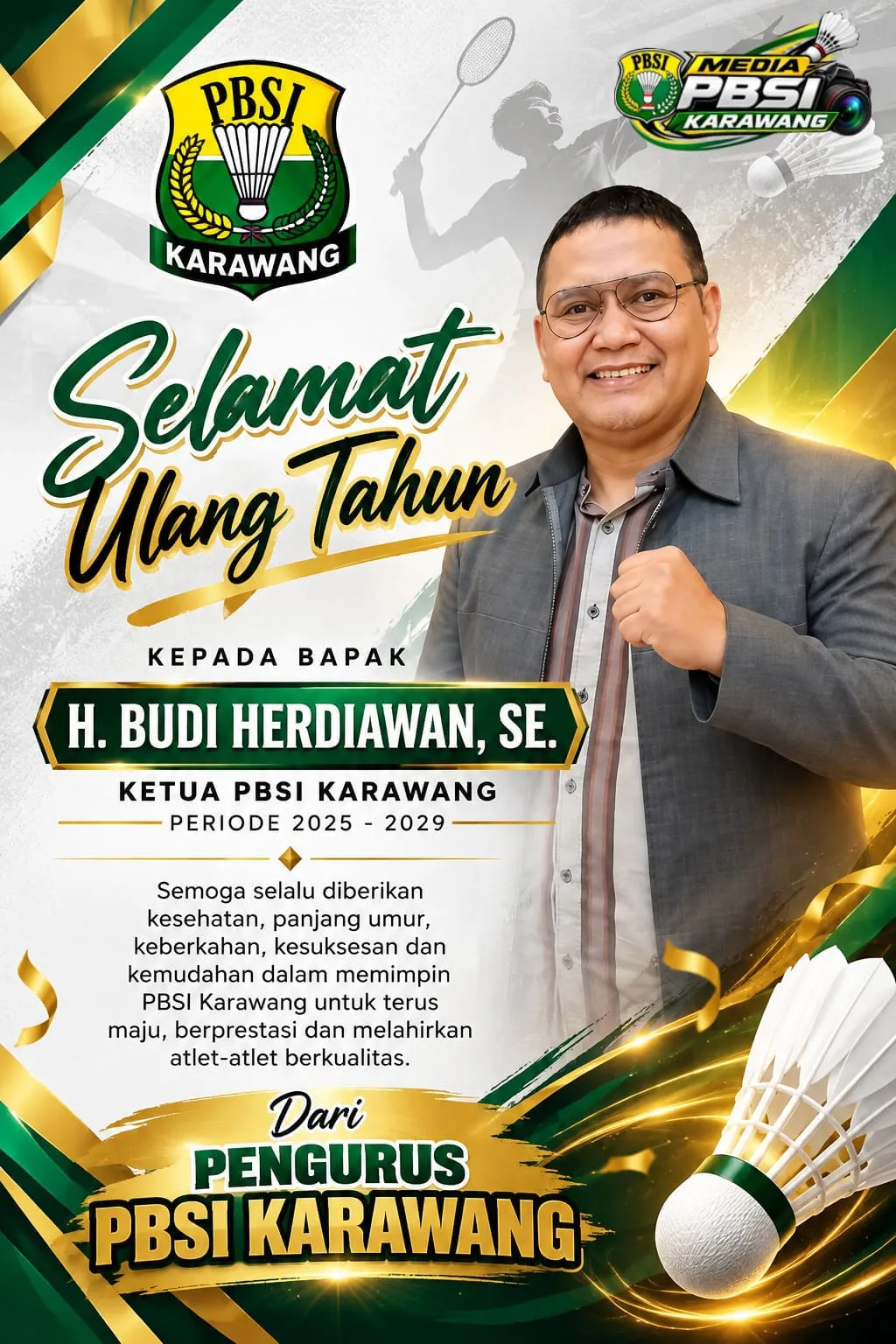 ULANG TAHUN KETUA PBSI KARAWANG